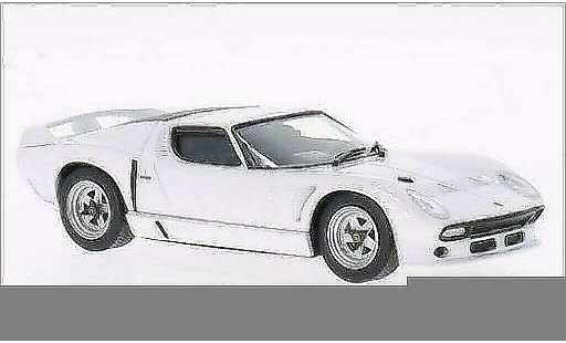 Lamborghini Miura SVJ 1/43 WhiteBox Roadster weiss 1981 modellautos