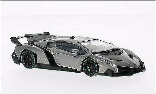 Lamborghini Veneno Coupe 1/43 Kyosho mettalic grau/gr&Atilde;&frac14;n modellautos
