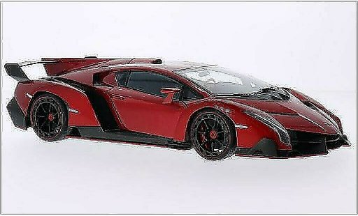 Lamborghini Veneno Coupe 1/18 Autoart mettalic rot 2013 modellautos