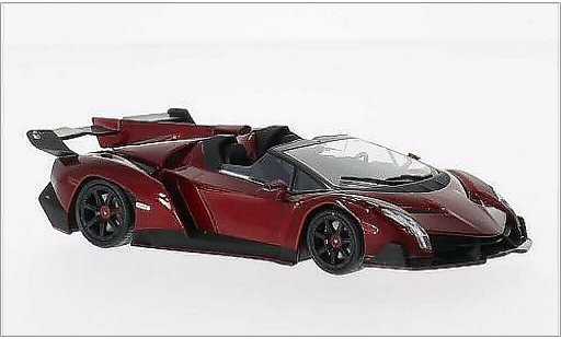 Lamborghini Veneno Roadster 1/43 WhiteBox mettalic rot 2013 modellautos