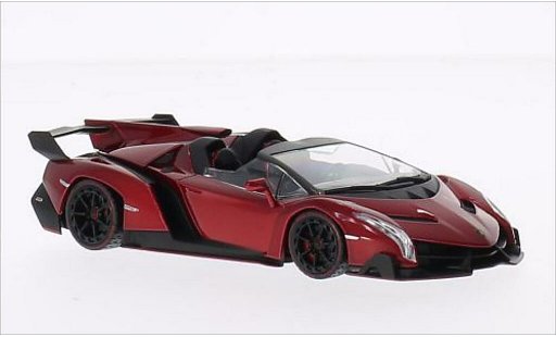 Lamborghini Veneno Roadster 1/43 Kyosho mettalic rot modellautos