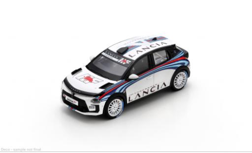 Lancia Ypsilon 1/43 Spark HF Rally4 Presentation weiss/Dekor 1:43