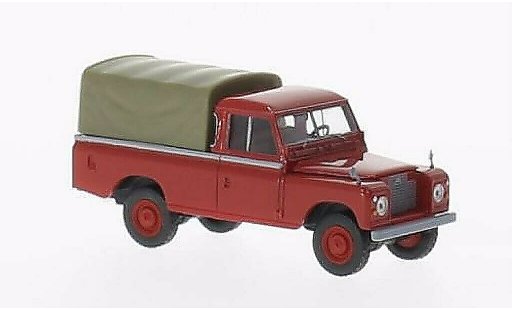 Land Rover 109 Base 1/87 Brekina Plane rot mit Plane modellautos