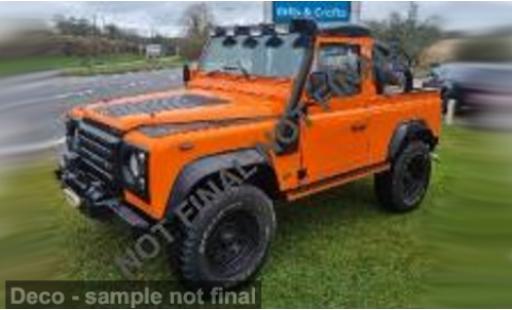 Land Rover Defender 1/18 Solido 90 orange 1:18 modellautos