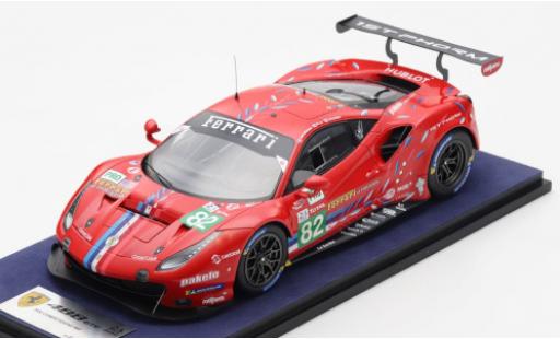 Ferrari 488 1/18 Look Smart GTE EVO No.82 Risi Competizione 24h Le Mans 2020 S.Bourdais/J.Gounon/O.Pla modellautos