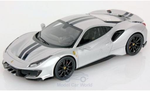 Modellautos Ferrari 488 1/43 Look Smart Pista silber/schwarz 2018 Ferrari 488 1/43 Look Smart Pista silber/schwarz 2018 modellautos