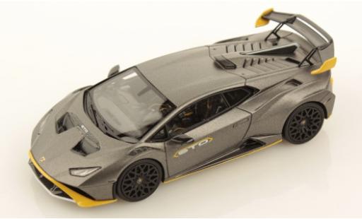Modellautos Lamborghini Huracan 1/43 Look Smart STO matt-grau/gelb 2021 Lamborghini Huracan 1/43 Look Smart STO matt-grau/gelb 2021 modellautos
