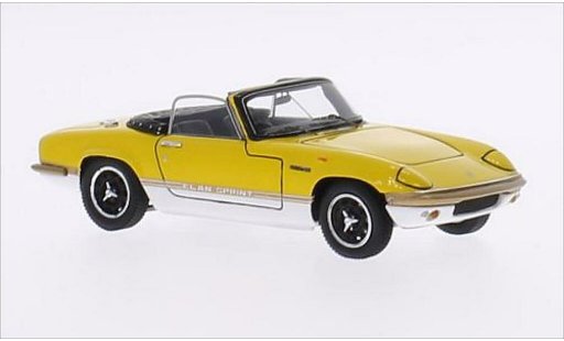 Lotus Elan Sprint 1/43 Spark DHC gelb/weiss RHD modellautos