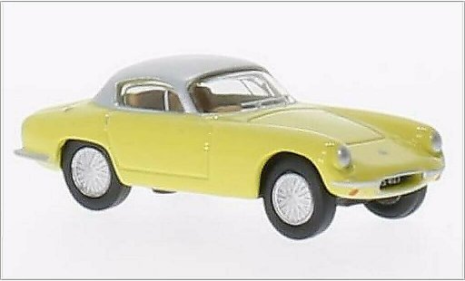 Lotus Elite Base 1/76 Oxford gelb/grau RHD modellautos