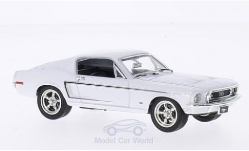 Ford Mustang GT 1/43 Lucky Die Cast GT 2+2 Fastback weiss 1968 modellautos