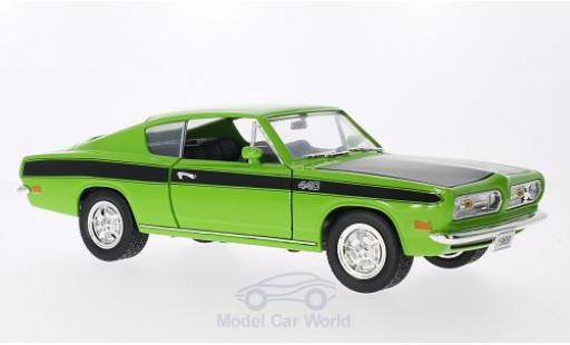 Modellautos Plymouth Barracuda 1969 1/18 Lucky Die Cast grün/matt-schwarz 1969 Plymouth Barracuda 1969 1/18 Lucky Die Cast grün/matt-schwarz 1969 modellautos
