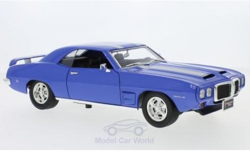 Modellautos Pontiac Firebird 1969 1/18 Lucky Die Cast Trans Am mettalic blau/silber 1969 Pontiac Firebird 1969 1/18 Lucky Die Cast Trans Am mettalic blau/silber 1969 modellautos