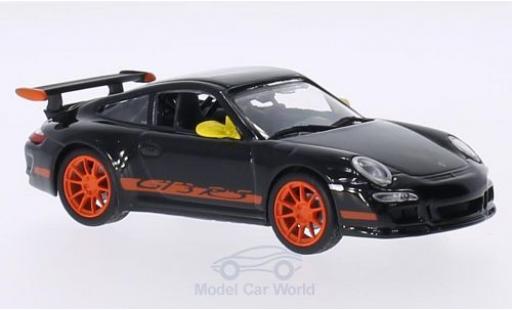 Modellautos Porsche 997 GT3 RS 1/43 Lucky Die Cast 911 () GT3 RS schwarz Spiegel in gelb Felgen und Dekor in orange Porsche 997 GT3 RS 1/43 Lucky Die Cast 911 () GT3 RS schwarz Spiegel in gelb Felgen und Dekor in orange modellautos