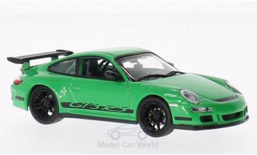Modellautos Porsche 997 GT3 RS 1/43 Lucky Die Cast GT3 RS Felgen u. Streifen schwarz grün Porsche 997 GT3 RS 1/43 Lucky Die Cast GT3 RS Felgen u. Streifen schwarz grün modellautos