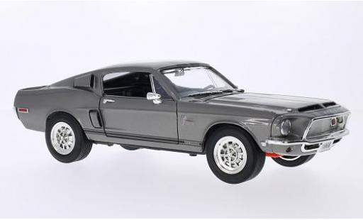 Modellautos Shelby GT 1/18 Lucky Die Cast -500KR mit schwarzen Streifen mettalic grau 1968 Shelby GT 1/18 Lucky Die Cast -500KR mit schwarzen Streifen mettalic grau 1968 modellautos