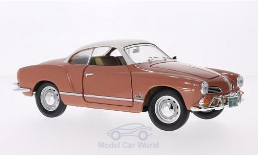 Modellautos Volkswagen Karmann 1/18 Lucky Die Cast Ghia braun/weiss 1966 Volkswagen Karmann 1/18 Lucky Die Cast Ghia braun/weiss 1966 modellautos