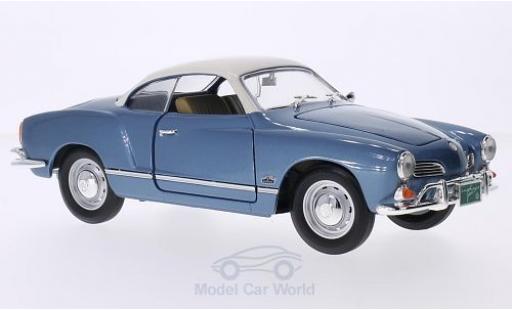 Modellautos Volkswagen Karmann 1/18 Lucky Die Cast Ghia mettalic blau/weiss 1966 Volkswagen Karmann 1/18 Lucky Die Cast Ghia mettalic blau/weiss 1966 modellautos
