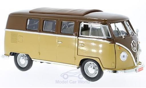 Modellautos Volkswagen T1 B 1/18 Lucky Die Cast Microbus braun/beige 1962 Volkswagen T1 B 1/18 Lucky Die Cast Microbus braun/beige 1962 modellautos