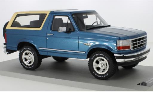 Modellautos Ford Bronco 1/18 Lucky Step Models mettalic blau 1992 Ford Bronco 1/18 Lucky Step Models mettalic blau 1992 modellautos