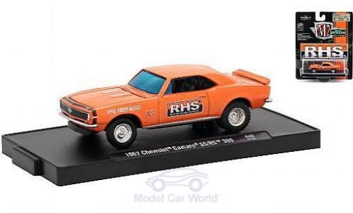 Chevrolet Camaro RS 1/64 M2 Machines SS/RS 396 mettalic orange Racing Head Service (RHS) 1967 modellautos