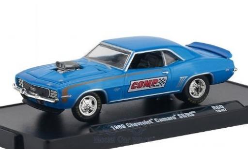 Modellautos Chevrolet Camaro 1/64 M2 Machines SS/RS mettalic blau/Dekor Comp Cams 1969 Chevrolet Camaro 1/64 M2 Machines SS/RS mettalic blau/Dekor Comp Cams 1969 modellautos