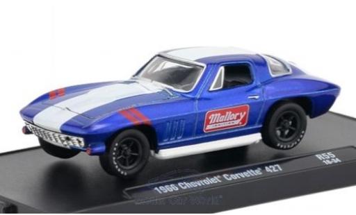 Modellautos Chevrolet Corvette 1/64 M2 Machines 427 mettalic blau/weiss 1966 Chevrolet Corvette 1/64 M2 Machines 427 mettalic blau/weiss 1966 modellautos