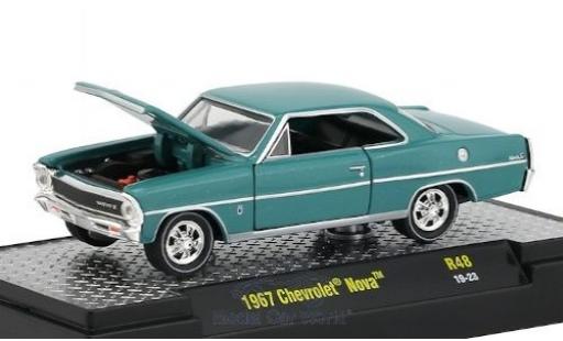Chevrolet Nova 1/64 M2 Machines blau 1967 modellautos