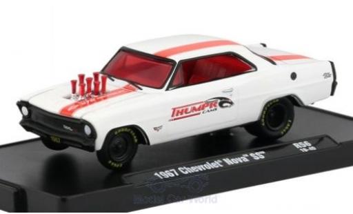 Modellautos Chevrolet Nova 1/64 M2 Machines SS matt-weiss/rot 1967 Chevrolet Nova 1/64 M2 Machines SS matt-weiss/rot 1967 modellautos