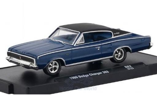 Modellautos Dodge Charger 1/64 M2 Machines 383 mettalic blau/matt-schwarz 1966 Dodge Charger 1/64 M2 Machines 383 mettalic blau/matt-schwarz 1966 modellautos
