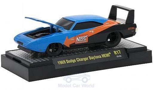 Modellautos Dodge Charger 1/64 M2 Machines Daytona HEMI blau/schwarz Nos 1969 Dodge Charger 1/64 M2 Machines Daytona HEMI blau/schwarz Nos 1969 modellautos