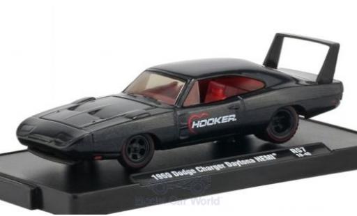 Modellautos Dodge Charger 1/64 M2 Machines Daytona HEMI mettalic anthrazit Hooker 1969 Dodge Charger 1/64 M2 Machines Daytona HEMI mettalic anthrazit Hooker 1969 modellautos
