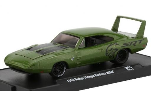 Modellautos Dodge Charger 1/64 M2 Machines Daytona HEMI mettalic grün/matt-schwarz SRT 1969 Dodge Charger 1/64 M2 Machines Daytona HEMI mettalic grün/matt-schwarz SRT 1969 modellautos