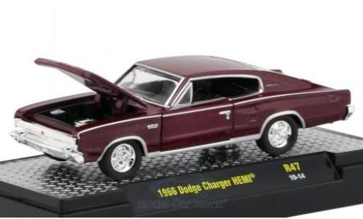 Modellautos Dodge Charger 1/64 M2 Machines HEMI mettalic rot 1966 Dodge Charger 1/64 M2 Machines HEMI mettalic rot 1966 modellautos