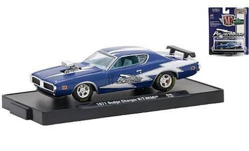 Modellautos Dodge Charger 1/64 M2 Machines R/T HEMI mettalic blau/weiss Powerhouse 1971 Dodge Charger 1/64 M2 Machines R/T HEMI mettalic blau/weiss Powerhouse 1971 modellautos