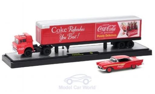 Modellautos Ford C600 1/64 M2 Machines C-600 rot/silber Coca Cola 1957 mit 1957 Fairlane 500 Ford C600 1/64 M2 Machines C-600 rot/silber Coca Cola 1957 mit 1957 Fairlane 500 modellautos