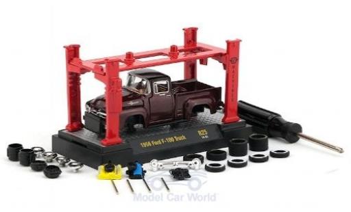 Modellautos Ford F-1 1/64 M2 Machines 00 mettalic rot 1956 Model-Kit Bausatz inklusive 4 Ersatzrädern Ford F-1 1/64 M2 Machines 00 mettalic rot 1956 Model-Kit Bausatz inklusive 4 Ersatzrädern modellautos