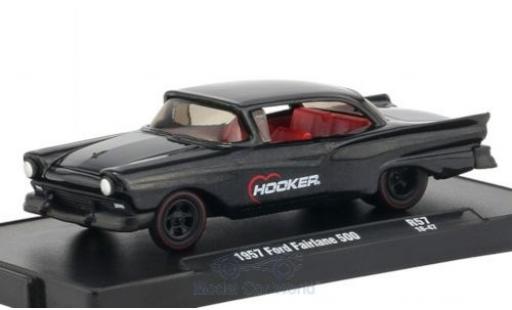 Ford Fairlane 1/64 M2 Machines 500 mettalic anthrazit Hooker 1957 modellautos