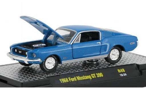 Modellautos Ford Mustang 1/64 M2 Machines GT 390 blau/weiss 1968 Ford Mustang 1/64 M2 Machines GT 390 blau/weiss 1968 modellautos