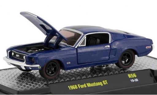 Modellautos Ford Mustang 1/64 M2 Machines GT mettalic blau/matt-schwarz 1968 Ford Mustang 1/64 M2 Machines GT mettalic blau/matt-schwarz 1968 modellautos