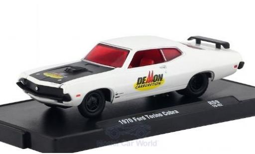 Modellautos Ford Torino 1/64 M2 Machines Cobra weiss/Dekor DeMon Carburetion 1970 Ford Torino 1/64 M2 Machines Cobra weiss/Dekor DeMon Carburetion 1970 modellautos