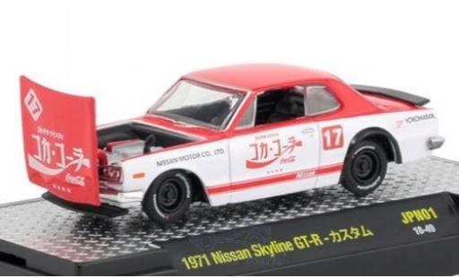 Nissan Skyline 1/64 M2 Machines GT-R rot/weiss Coca Cola 1971 modellautos