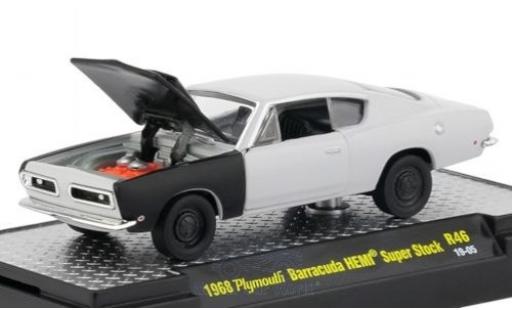 Modellautos Plymouth Barracuda 1/64 M2 Machines HEMI Super Stock matt-grau/matt-schwarz 1968 Plymouth Barracuda 1/64 M2 Machines HEMI Super Stock matt-grau/matt-schwarz 1968 modellautos