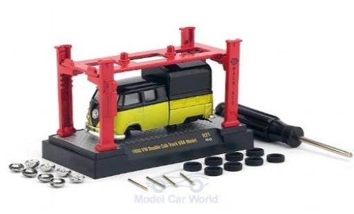 Modellautos Volkswagen T1 1/64 M2 Machines DoKa gelb/schwarz 1960 Model-Kit Bausatz inklusive 4 Ersatzrädern Volkswagen T1 1/64 M2 Machines DoKa gelb/schwarz 1960 Model-Kit Bausatz inklusive 4 Ersatzrädern modellautos