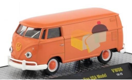 Modellautos Volkswagen T1 A 1/64 M2 Machines Kastenwagen orange/Dekor 1960 USA-Version Volkswagen T1 A 1/64 M2 Machines Kastenwagen orange/Dekor 1960 USA-Version modellautos
