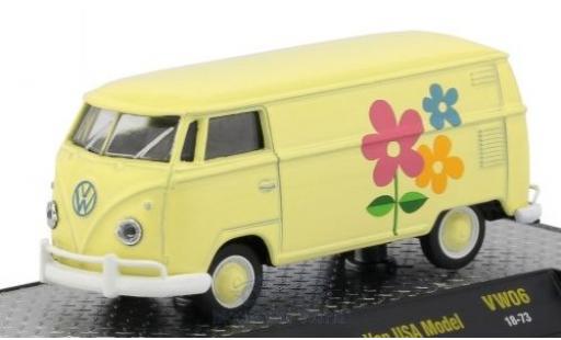 Modellautos Volkswagen T1 1/64 M2 Machines Kastenwagen gelb/Dekor 1960 USA-Version Volkswagen T1 1/64 M2 Machines Kastenwagen gelb/Dekor 1960 USA-Version modellautos