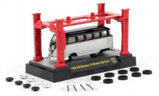 Modellautos Volkswagen T1 B 1/64 M2 Machines Microbus schwarz/silber 1958 Model-Kit Bausatz inklusive 4 Ersatzrädern Volkswagen T1 B 1/64 M2 Machines Microbus schwarz/silber 1958 Model-Kit Bausatz inklusive 4 Ersatzrädern modellautos