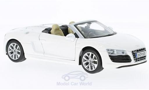 Modellautos Audi R8 1/24 Maisto Spyder weiss Audi R8 1/24 Maisto Spyder weiss modellautos