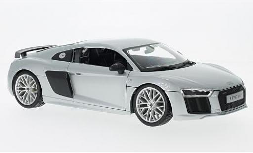 Audi R8 1/18 Maisto V10 Plus silber sans Vitrine modellautos