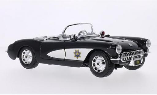 Modellautos Chevrolet Corvette 1/18 Maisto (C1) State Highway Patrol 1957 Chevrolet Corvette 1/18 Maisto (C1) State Highway Patrol 1957 modellautos