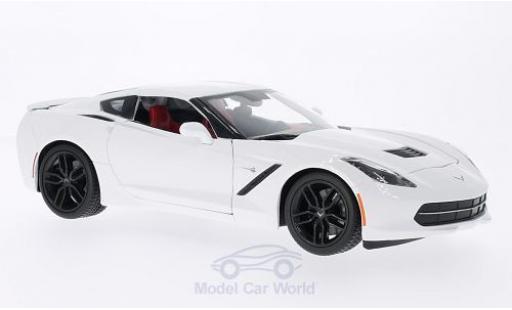 Modellautos Chevrolet Corvette C7 1/18 Maisto Stingray Z51 (C7) weiss 2014 Chevrolet Corvette C7 1/18 Maisto Stingray Z51 (C7) weiss 2014 modellautos